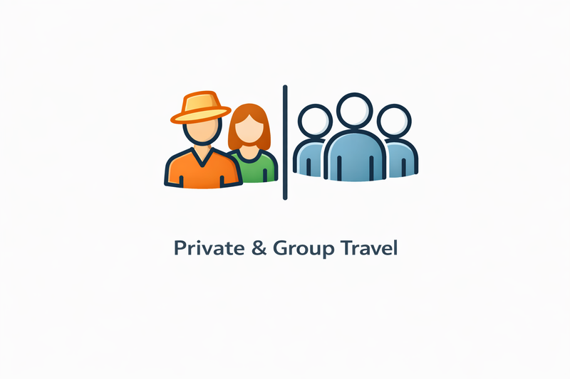Private & group travel options