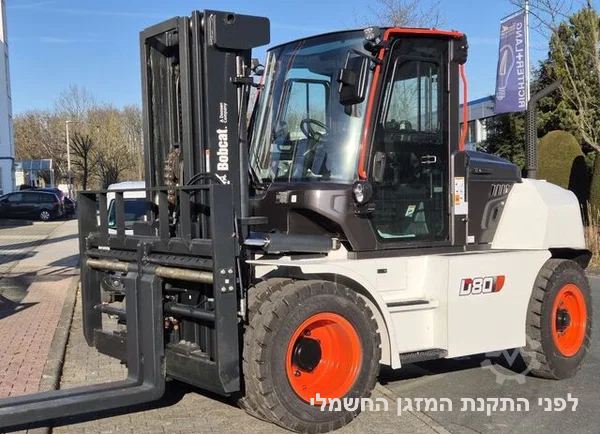 התקנת מזגן אלקטרוני למלגזת בוב-קט 16 טון