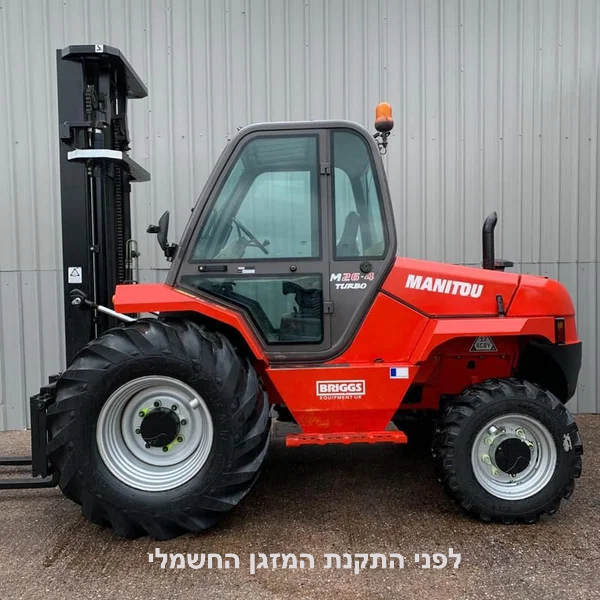 התקנת מזגן חשמלי למלגזת שדה MANITOU