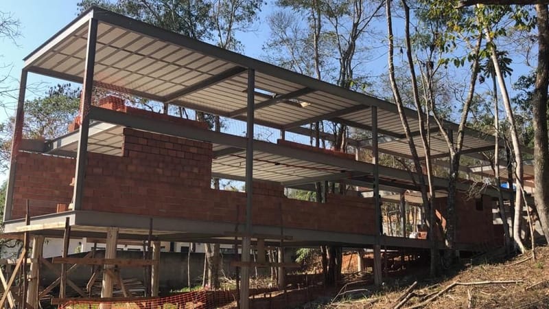 Obra executada no condomínio Santa Bárbara - Jambeiro/SP