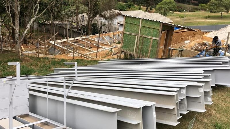 Obra executada no condomínio Santa Bárbara - Jambeiro/SP