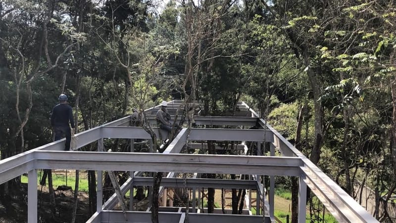 Obra executada no condomínio Santa Bárbara - Jambeiro/SP