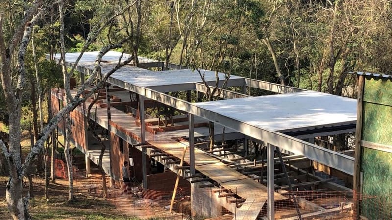 Obra executada no condomínio Santa Bárbara - Jambeiro/SP