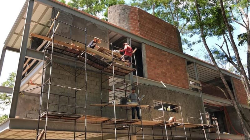 Obra executada no condomínio Santa Bárbara - Jambeiro/SP