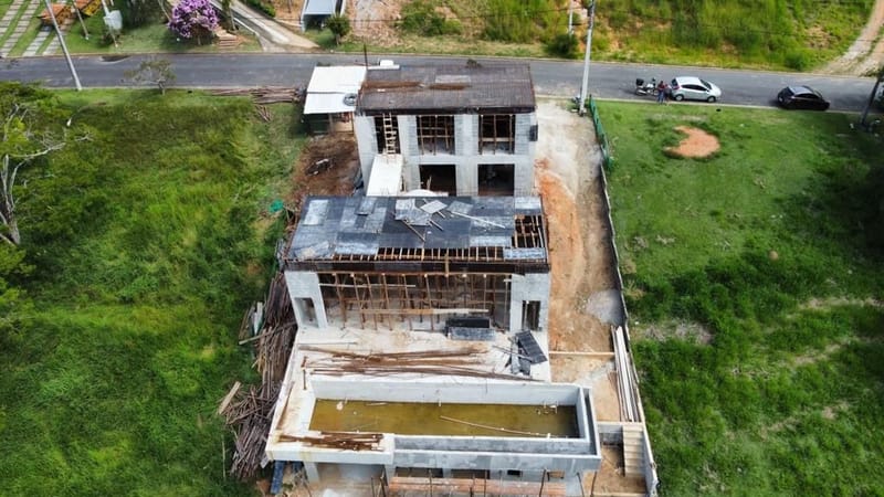 Casa alto padrão executada no condomínio residencial Santa Bárbara - Jambeiro/SP