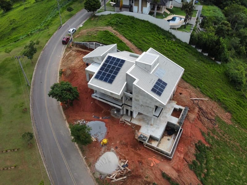Casa Alto padrão executada no condomínio residencial Santa Bárbara - Jambeiro/SP