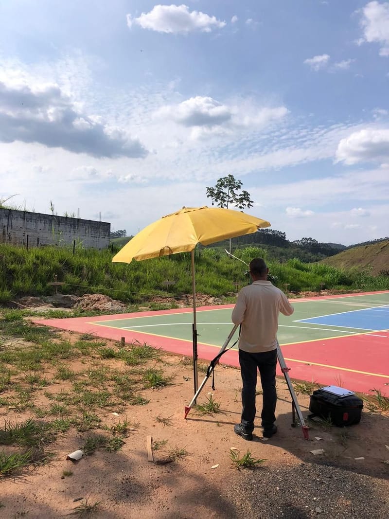 Obra de uma quadra Poliesportiva no munícipio de Jambeiro/SP