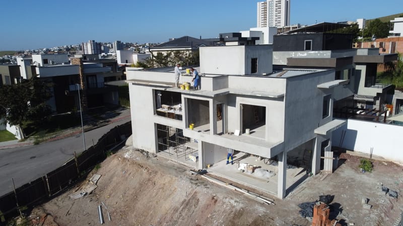 Obra executada no condomínio Monte Carlo - Urbanova/SP