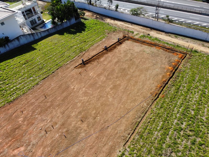 Obra executada no condomínio residencial Recanto Santa Bárbara - Jambeiro/SP