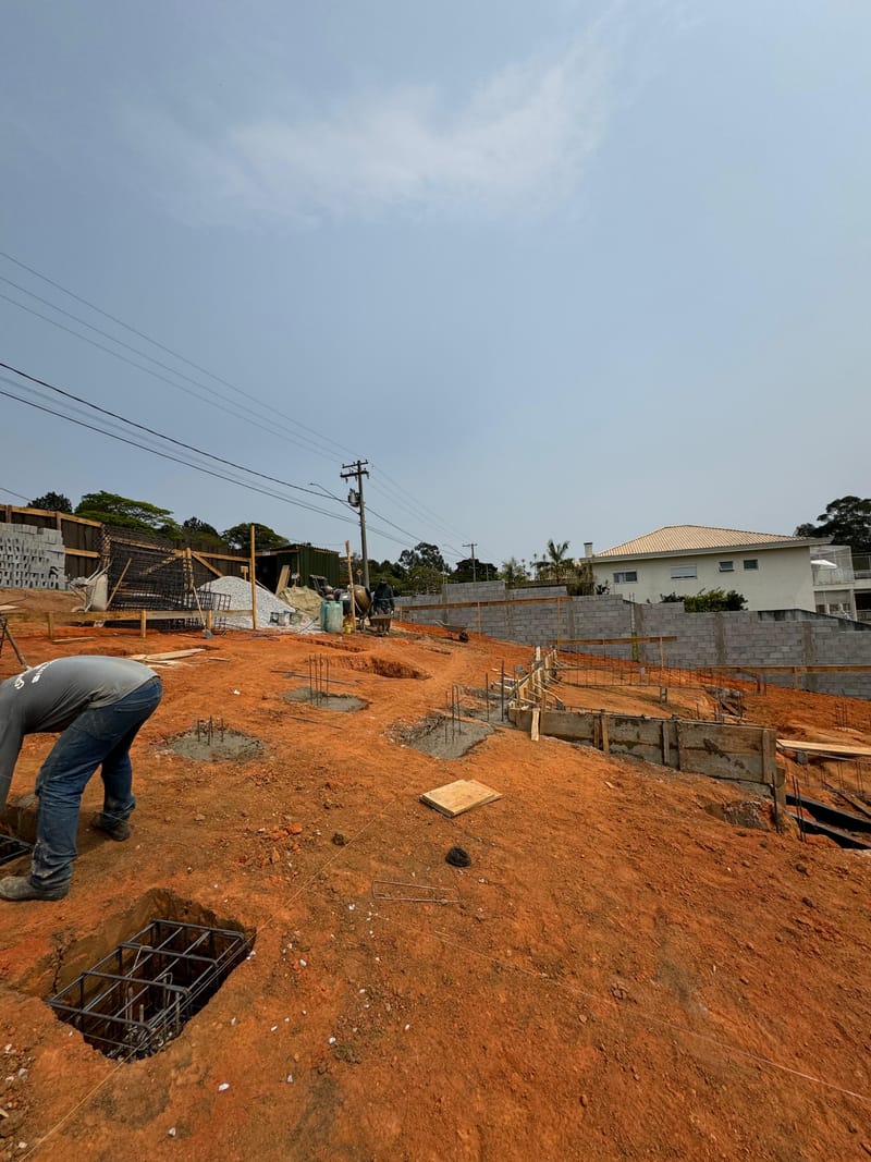 Obra executada no condomínio residencial Recanto Santa Bárbara - Jambeiro/SP