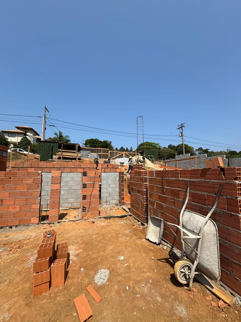 Obra executada no condomínio residencial Recanto Santa Bárbara - Jambeiro/SP