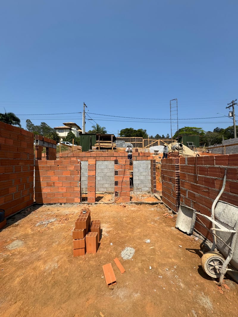 Obra executada no condomínio residencial Recanto Santa Bárbara - Jambeiro/SP