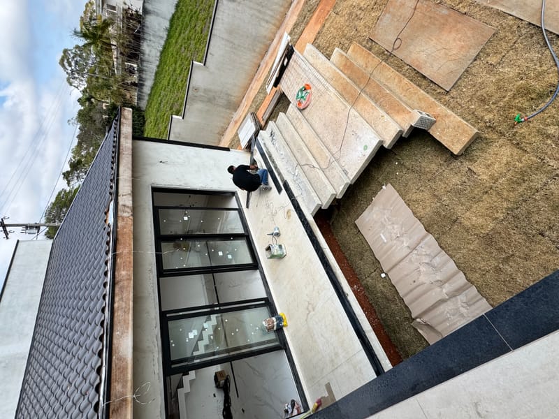 Obra executada no condomínio residencial Recanto Santa Bárbara - Jambeiro/SP