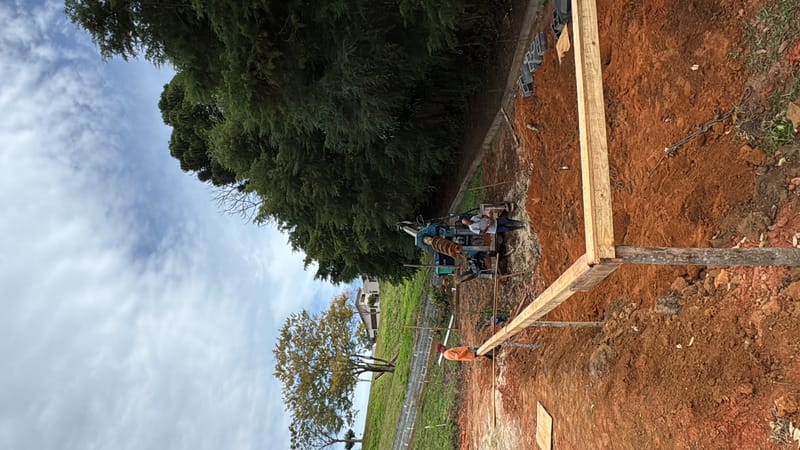 Obra executada no condomínio residencial Recanto Santa Bárbara - Jambeiro/SP
