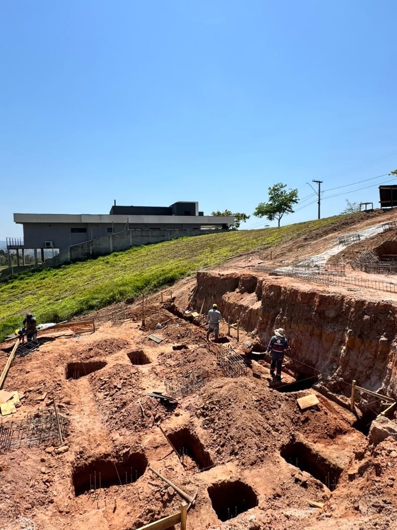 Obra executada no condomínio residencial Recanto Santa Bárbara - Jambeiro/SP