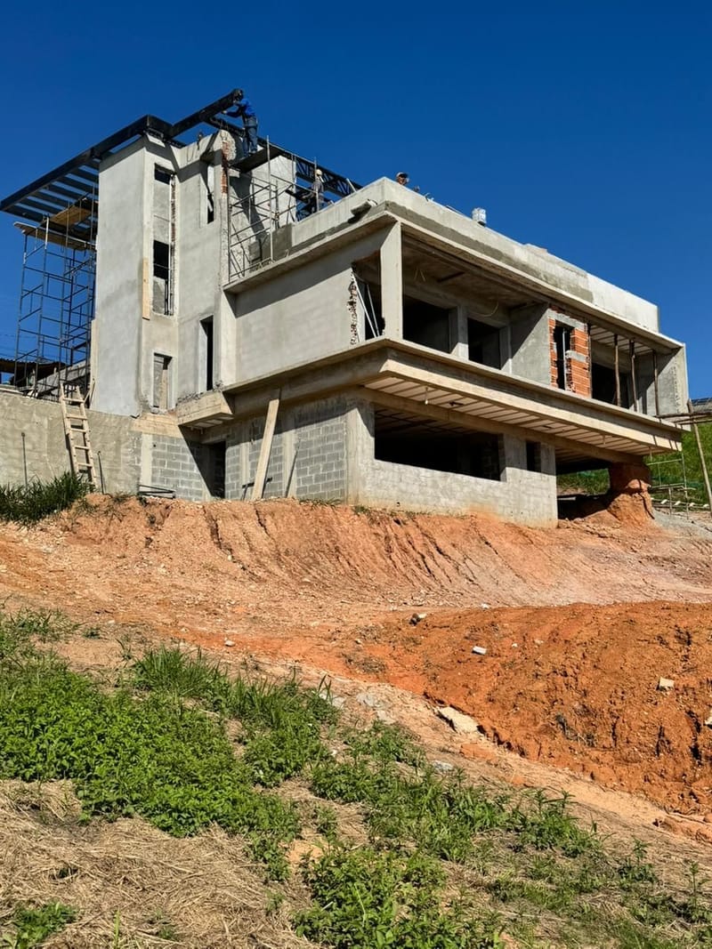 Obra executada no condomínio residencial Recanto Santa Bárbara - Jambeiro/SP