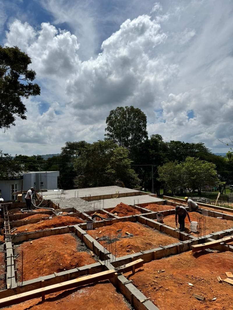 Obra executada no condomínio residencial Recanto Santa Bárbara - Jambeiro/SP