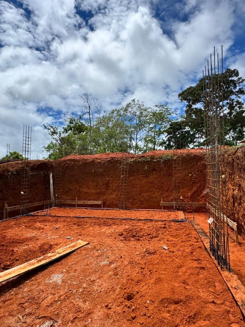Obra executada no condomínio residencial Recanto Santa Bárbara - Jambeiro/SP