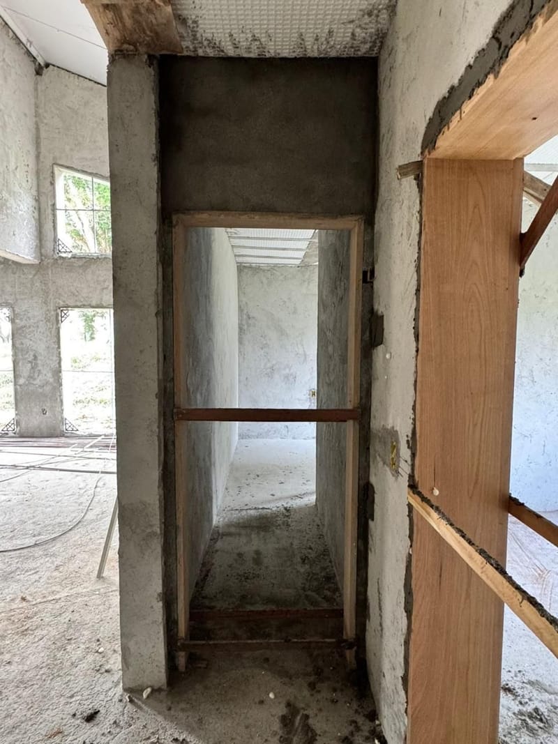 Obra em andamento no condomínio aeronáutico Ipuã