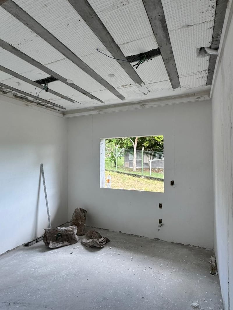 Obra em andamento no condomínio aeronáutico Ipuã