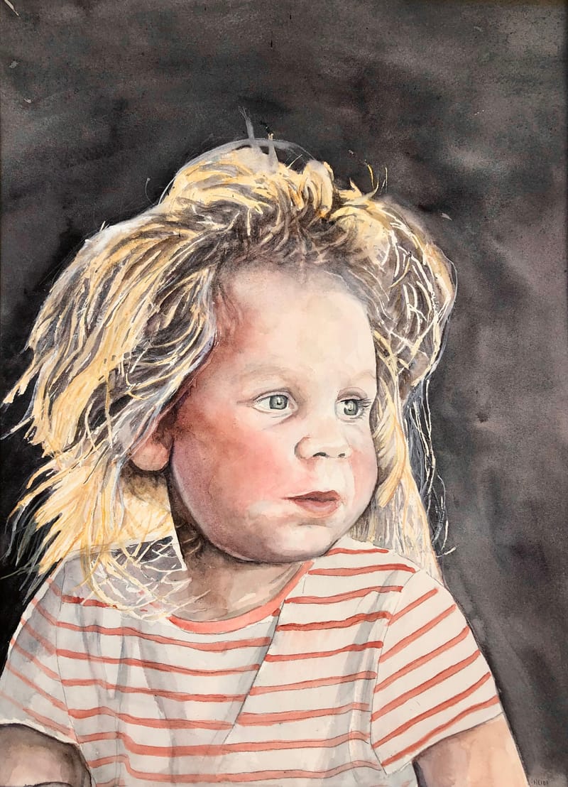 Watercolor Golden Brush  International Virtual Exhibition-Competition France