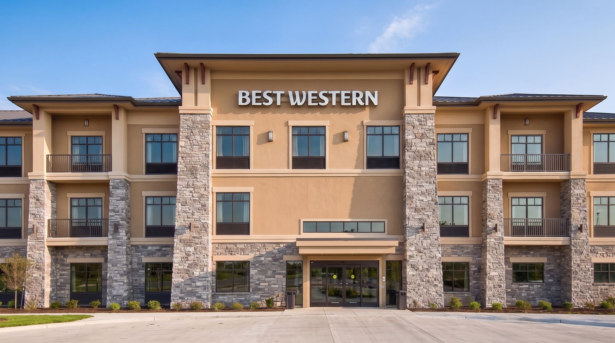 3-story Best Western Hotel