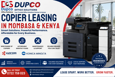 Copier Leasing in Mombasa & Kenya  - Dupco Office Solutions