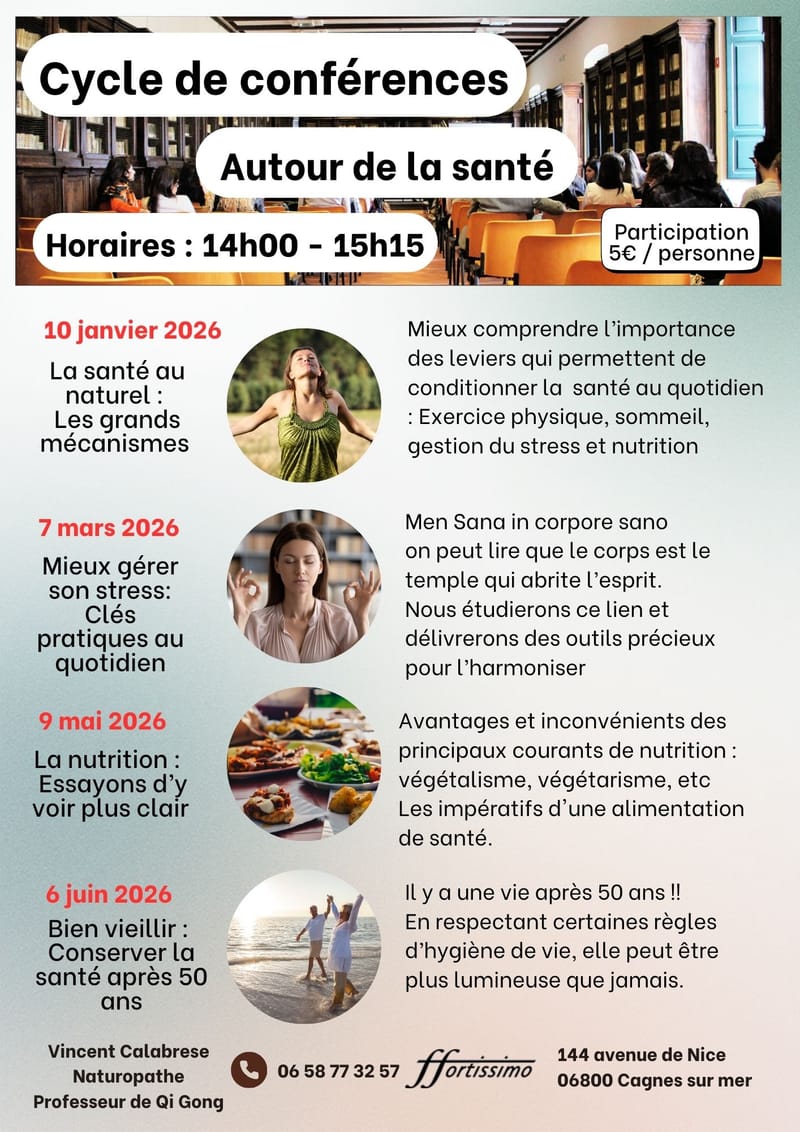 Conférence - Mieux gérer son stress : Clés pratiques au quotidien