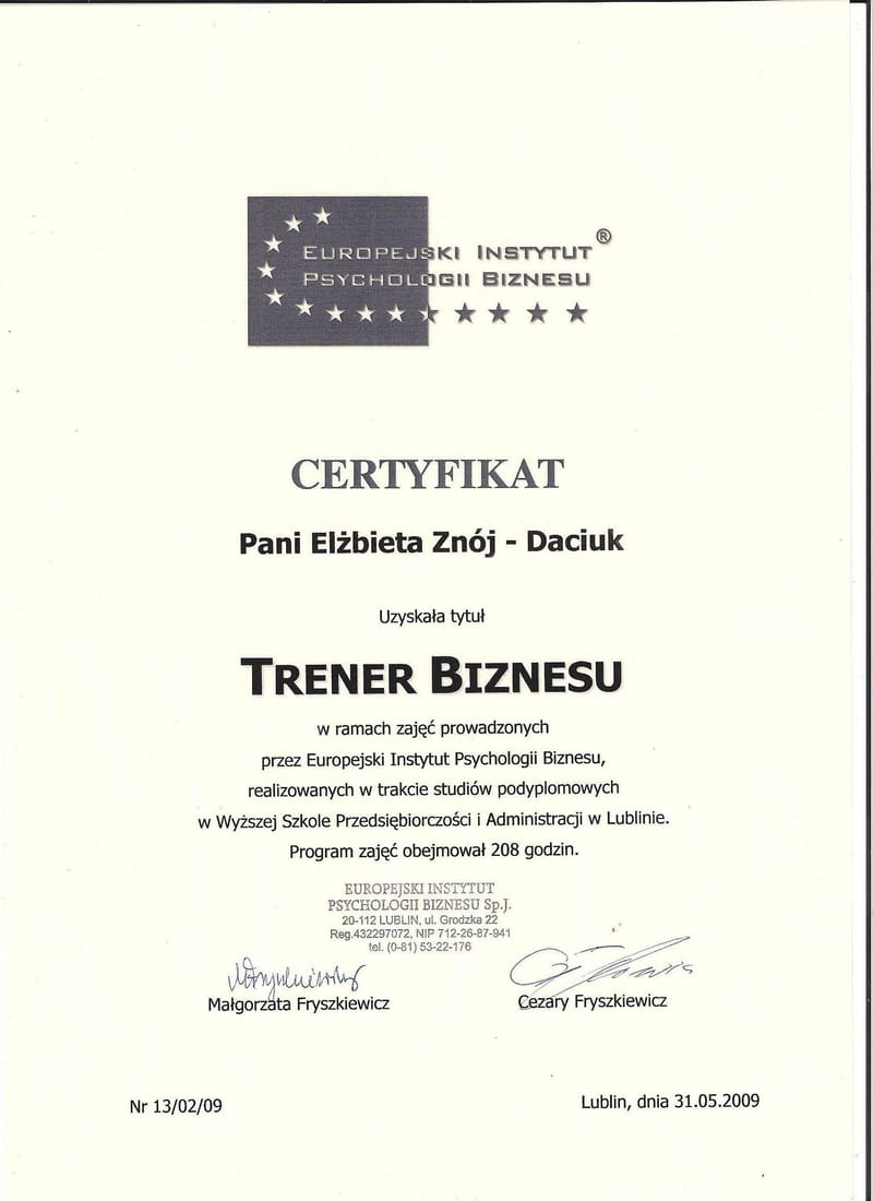 PSYCHOLOŻKA, PSYCHOTERAPEUTKA, HIPNOTERAPEUTKA, 