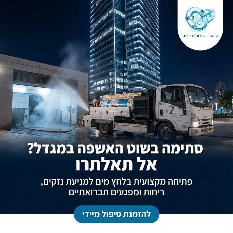 פתיחת סתימות בפירי אשפה