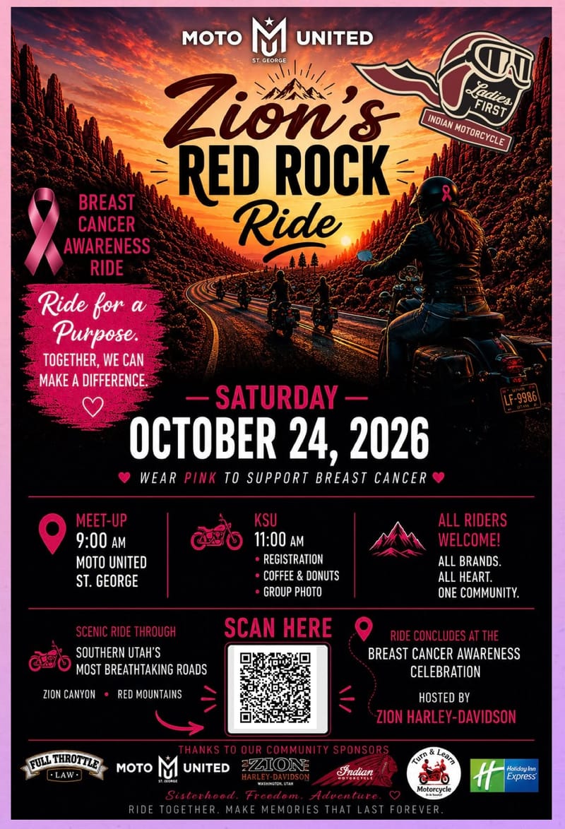 ILF - Ride!! - October  ZIONS NATIONAL PARK
