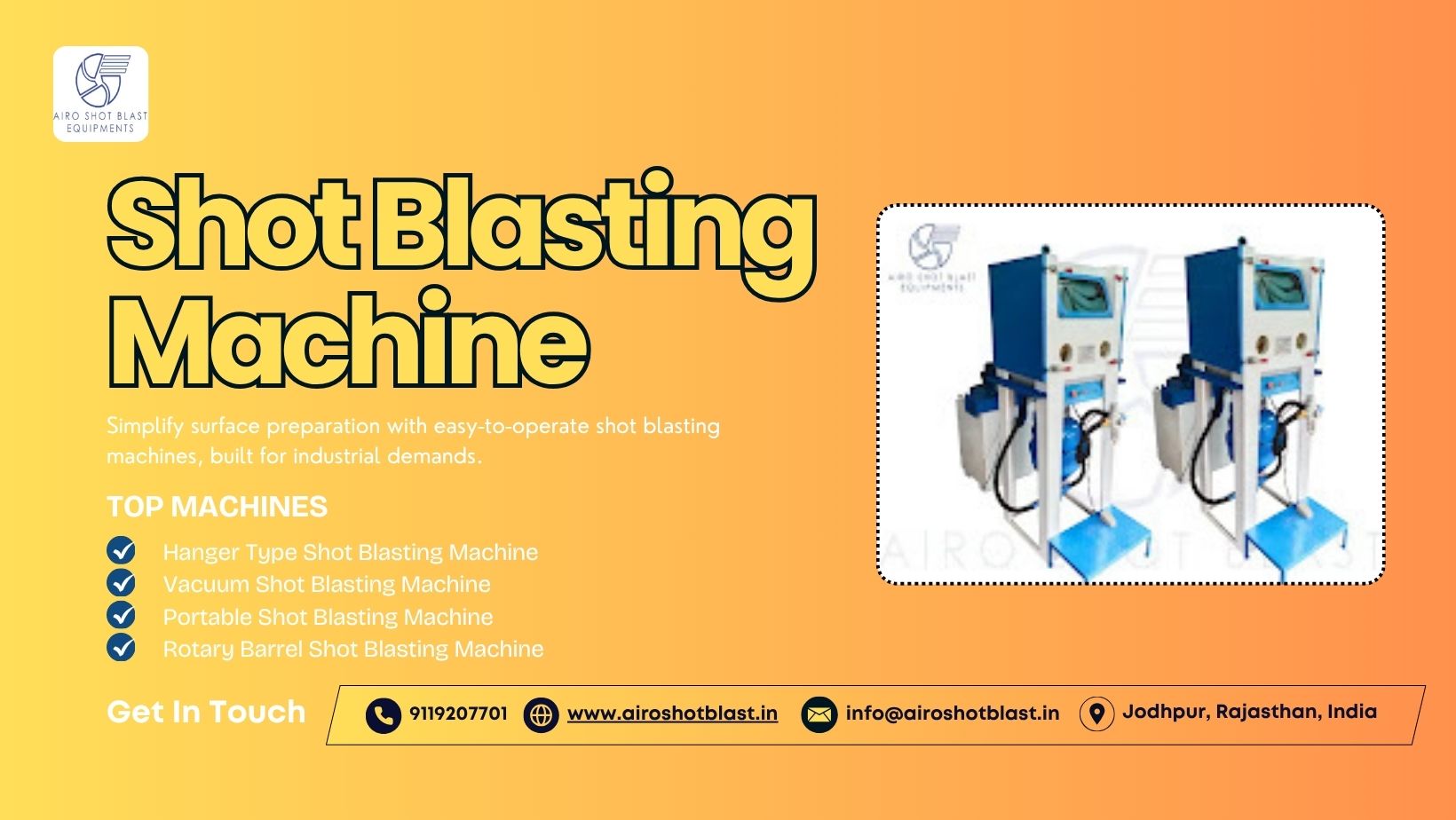 Shot Blasting Machine for Custom Industrial Applications