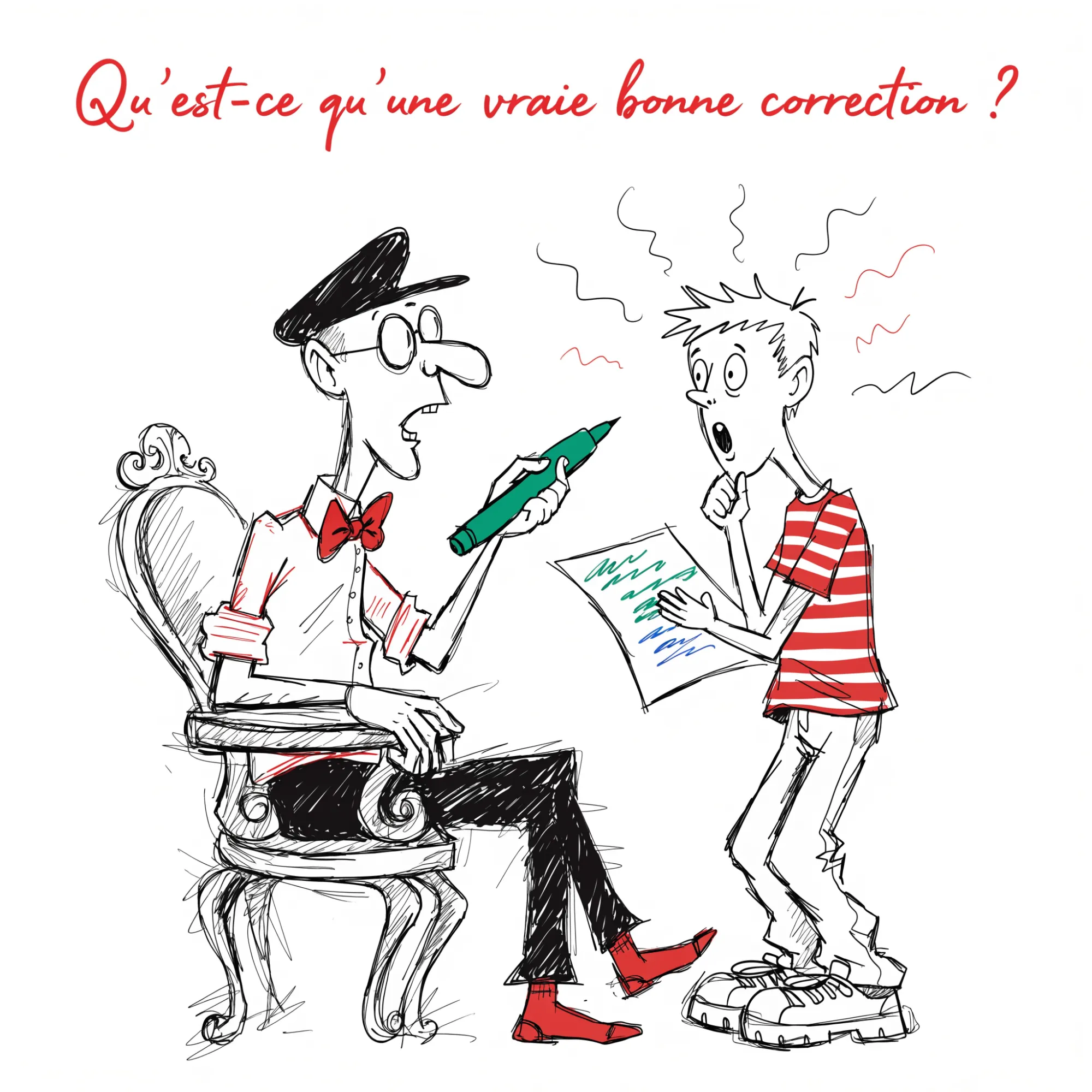 Qu'est-ce qu'une vraie bonne correction ?