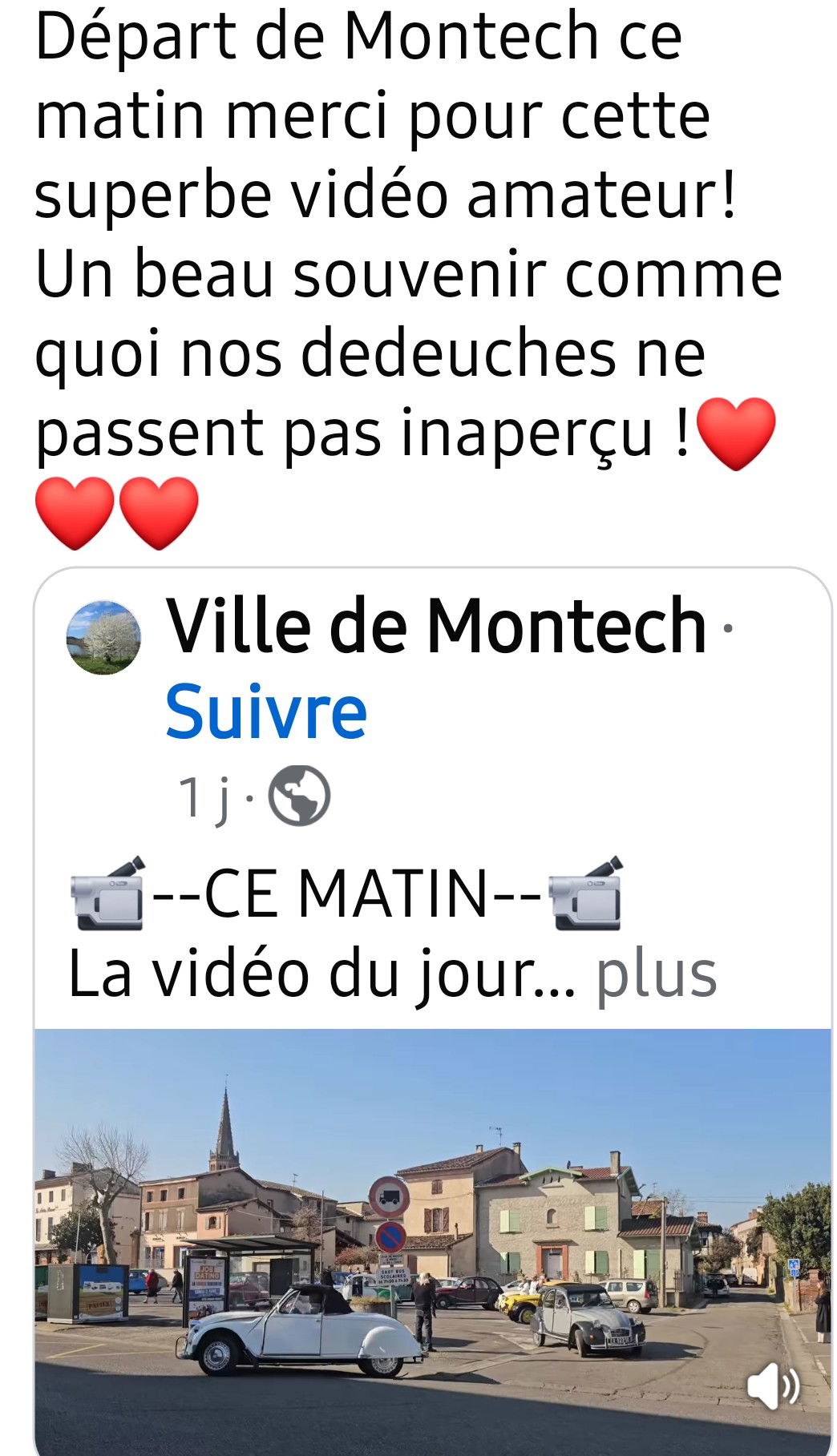 Facebook ville de Montech