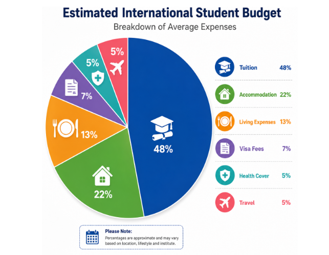 AUS Student Visa Fee