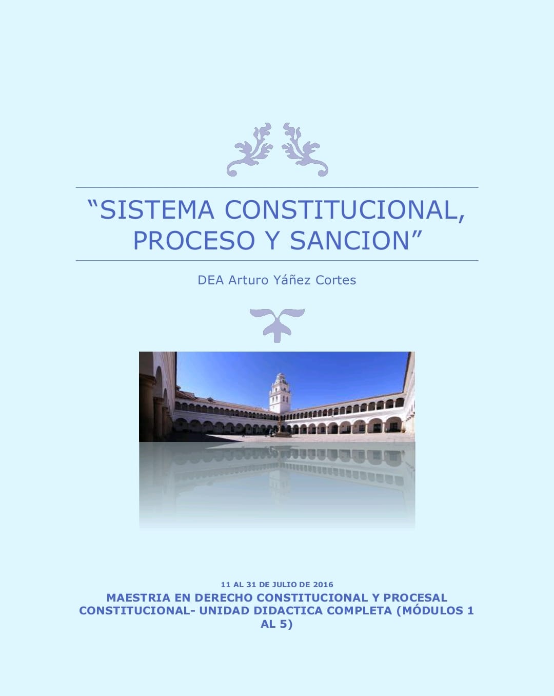 "SISTEMA CONSTITUCIONAL"