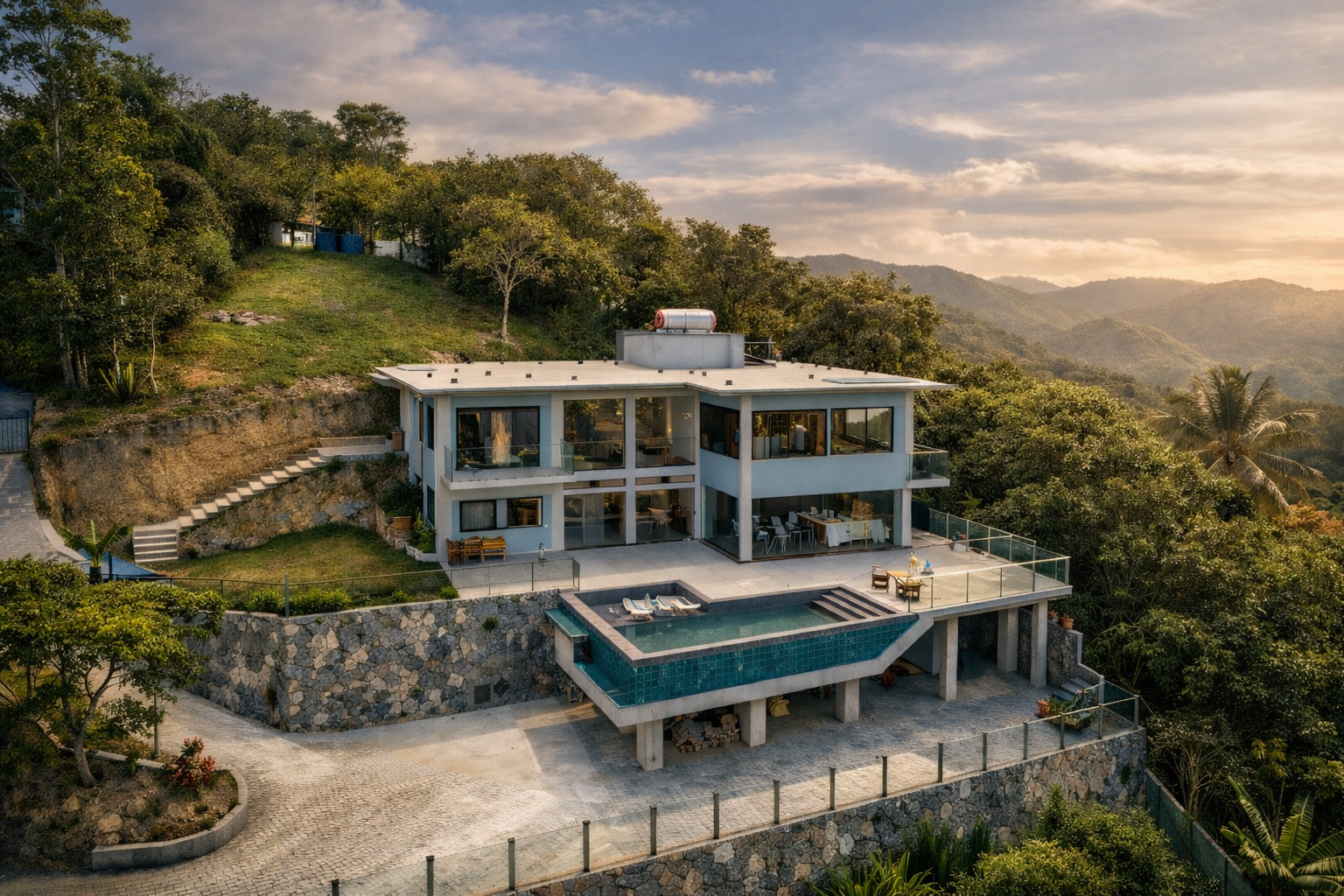 Construção residencial de alto padrão
