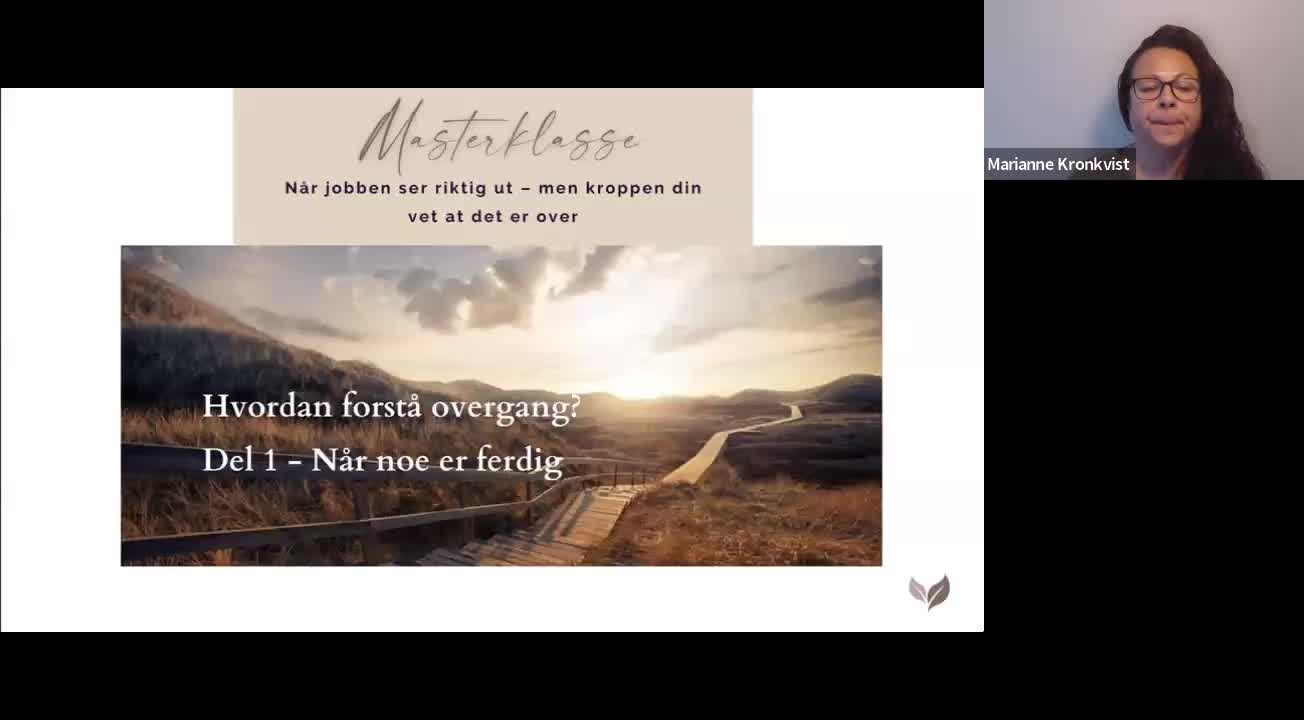 Del 1 - Når noe er ferdig