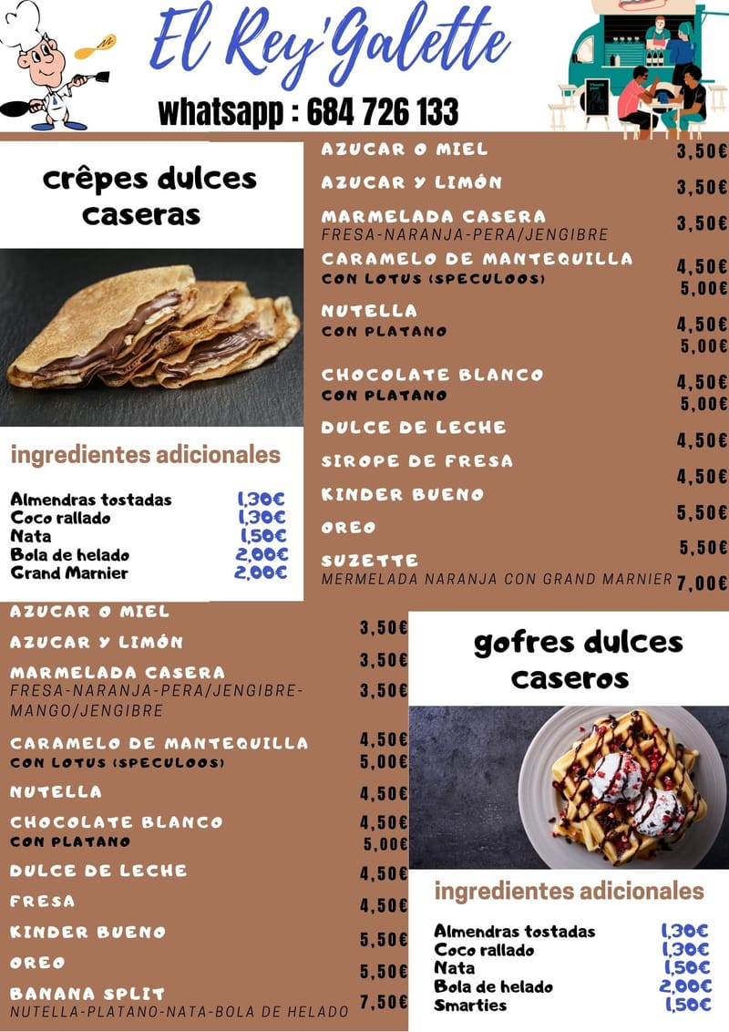 CREPES  Y GOFRES DULCES