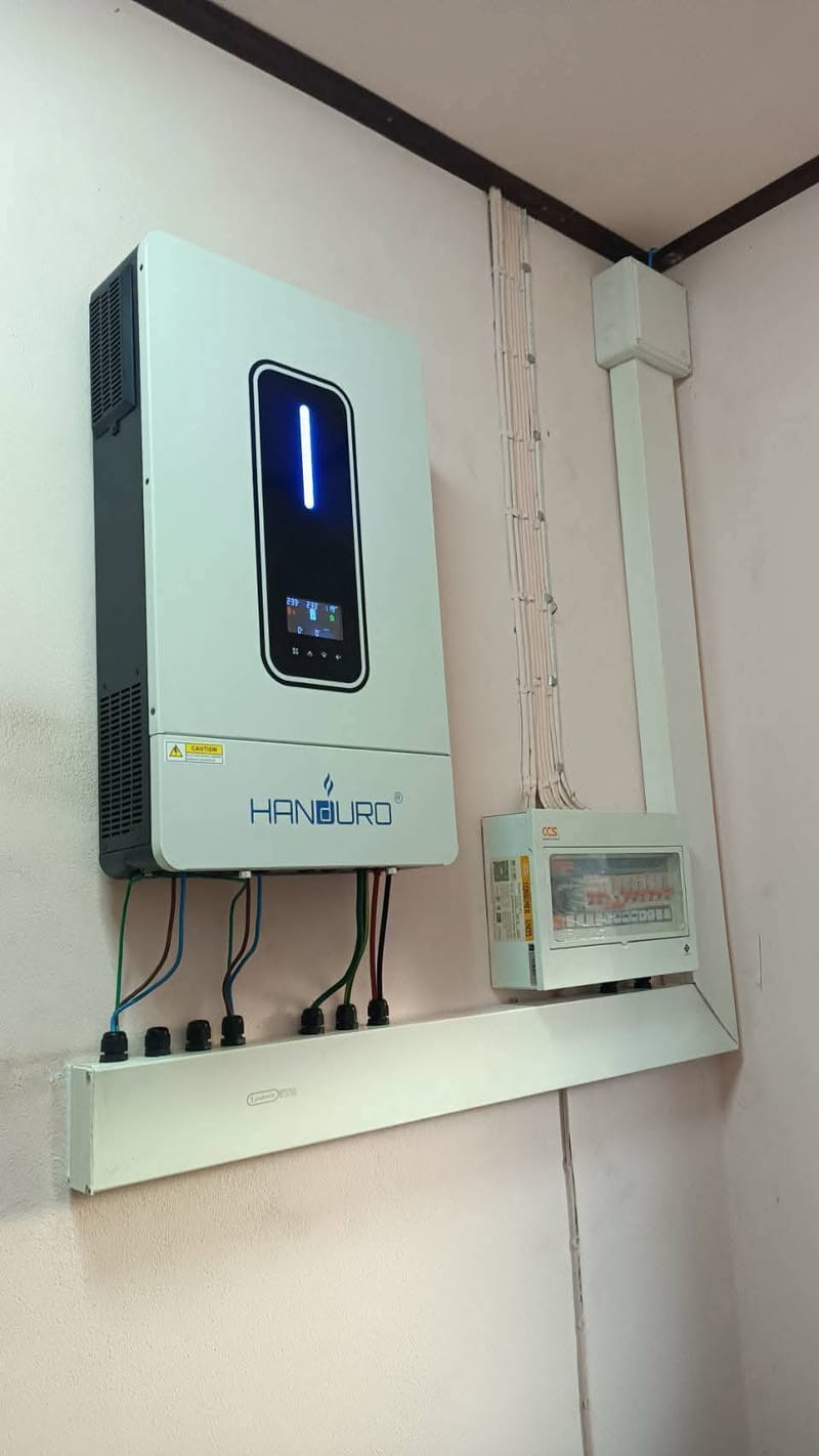 งานติดตั้งระบบ Off-Grid ร้านตัดผมอำนาจเจริญ