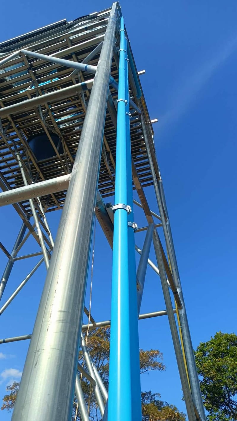 งานหอถังสูง พร้อมชุดSolar Submersible Pump 2Hp จ.อำนาจเจริญ
