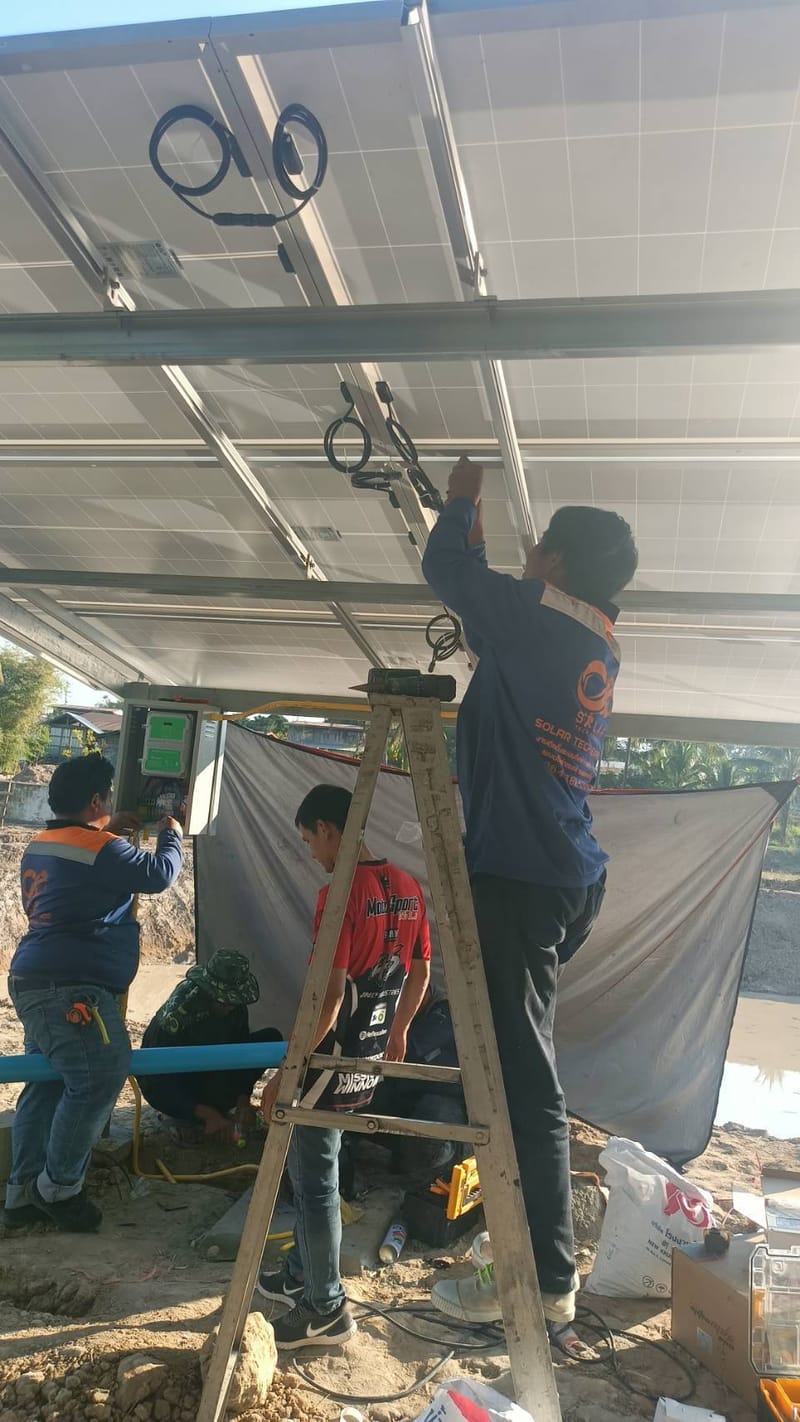 งาน Solar DC Pump 3Hp ต.นาซ่าว อ.เชียงคาน จ.เลย