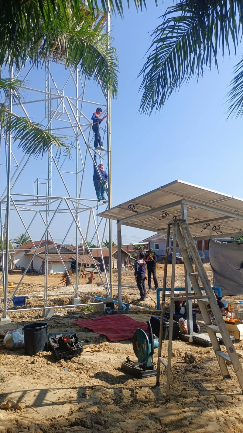 งาน Solar DC Pump 3Hp ต.นาซ่าว อ.เชียงคาน จ.เลย