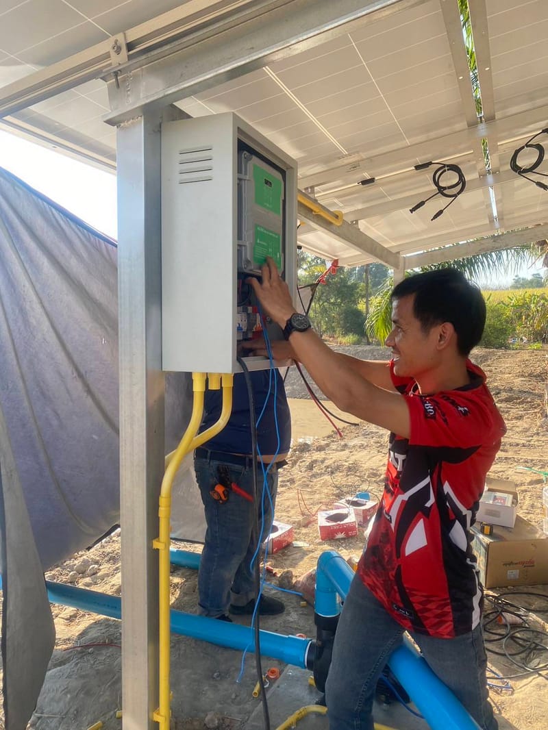 งาน Solar DC Pump 3Hp ต.นาซ่าว อ.เชียงคาน จ.เลย