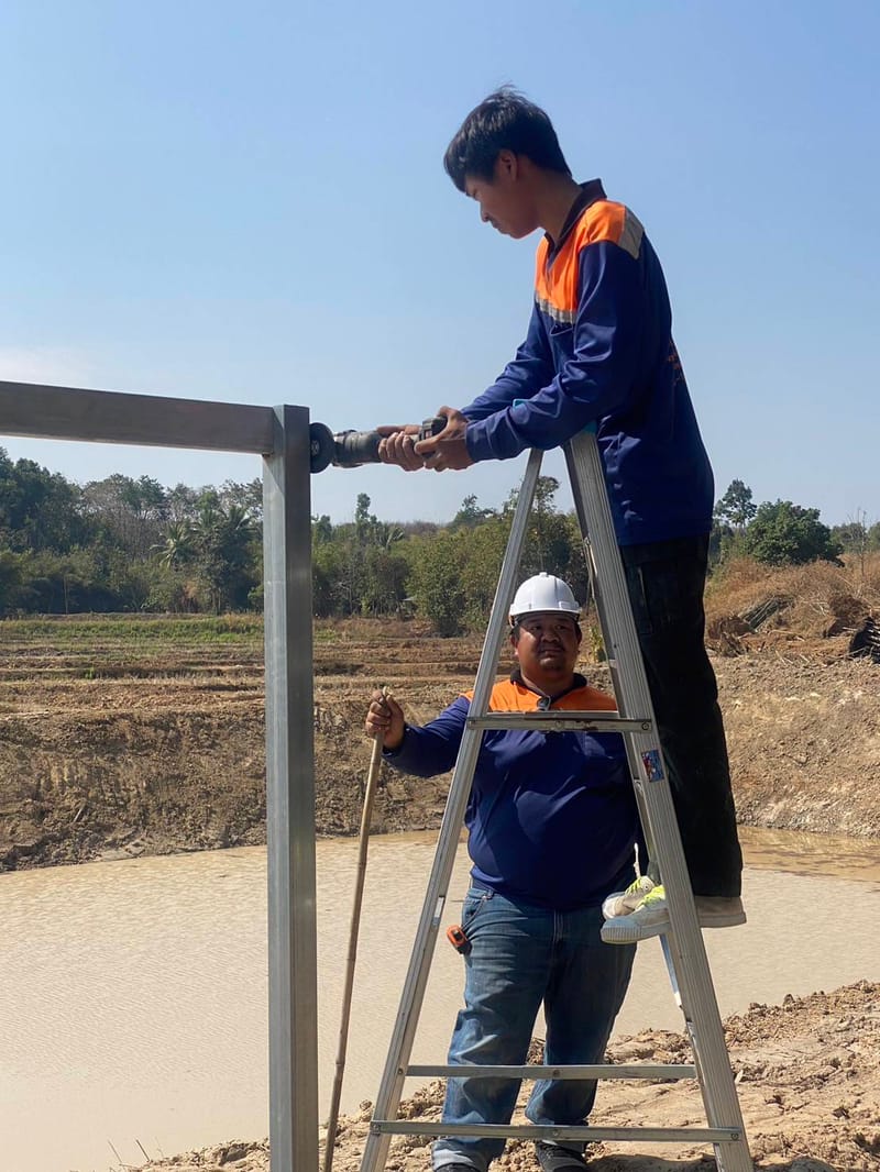 งาน Solar DC Pump 3Hp ต.นาซ่าว อ.เชียงคาน จ.เลย