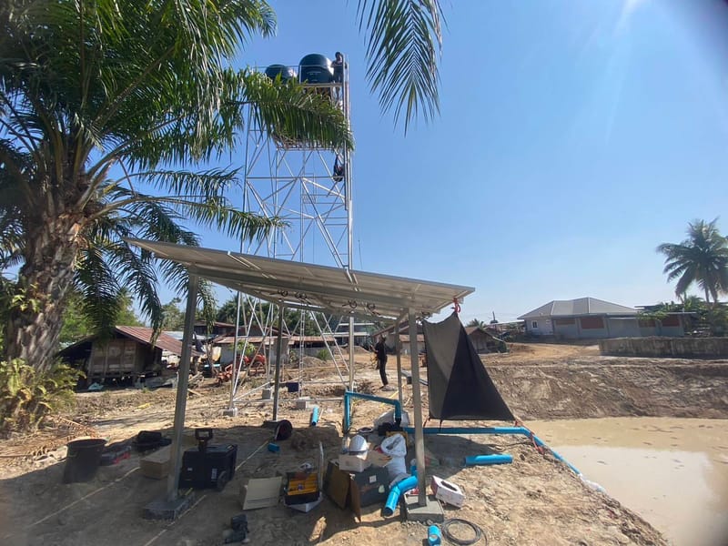 งาน Solar DC Pump 3Hp ต.นาซ่าว อ.เชียงคาน จ.เลย