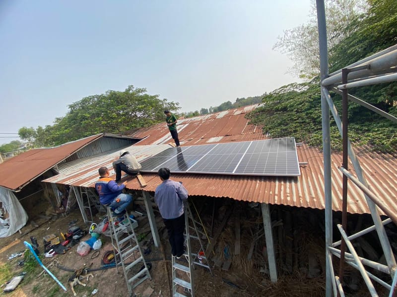 งาน Solar DC Submersible Pump 2Hp ต.หนองโน จ.มหาสารคาม