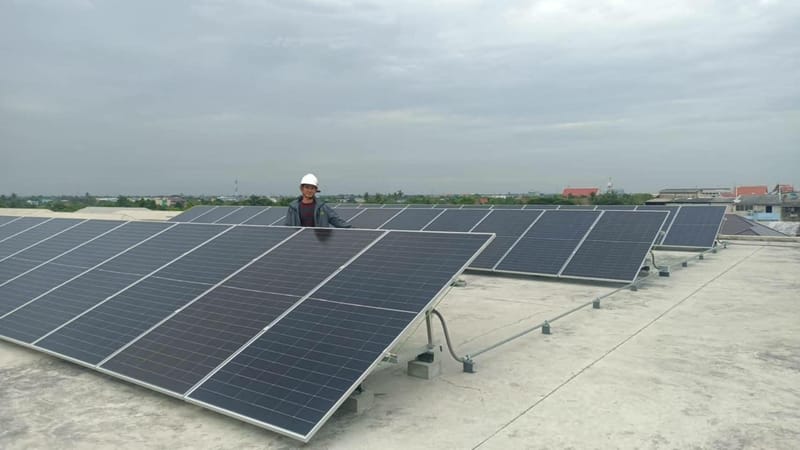 งานติดตั้งโซลาร์เซลล์ 30Kw. บ.ทวีมงคลก่อสร้าง จำกัด กทม.