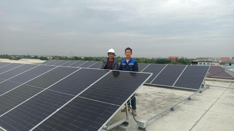 งานติดตั้งโซลาร์เซลล์ 30Kw. บ.ทวีมงคลก่อสร้าง จำกัด กทม.