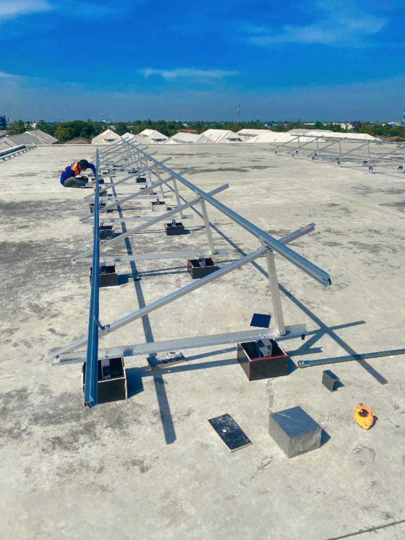 งานติดตั้งโซลาร์เซลล์ 30Kw. บ.ทวีมงคลก่อสร้าง จำกัด กทม.